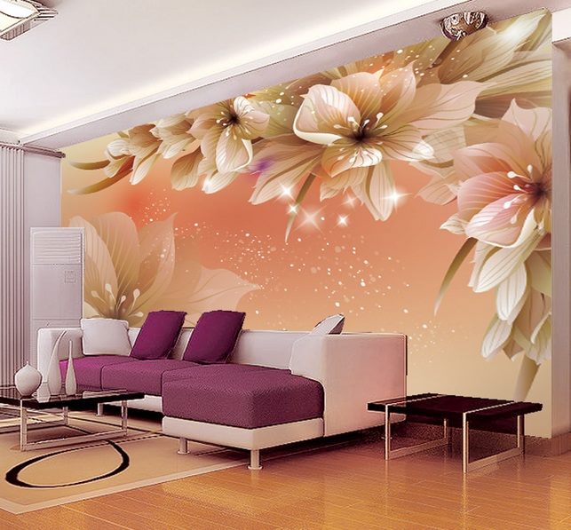 3D Wallpaper Bedroom Mural Roll Modern on Luulla